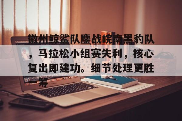 徽州鲸鲨队鏖战皖南黑豹队，马拉松小组赛失利，核心复出即建功。细节处理更胜一筹的简单介绍-九游娱乐登录入口